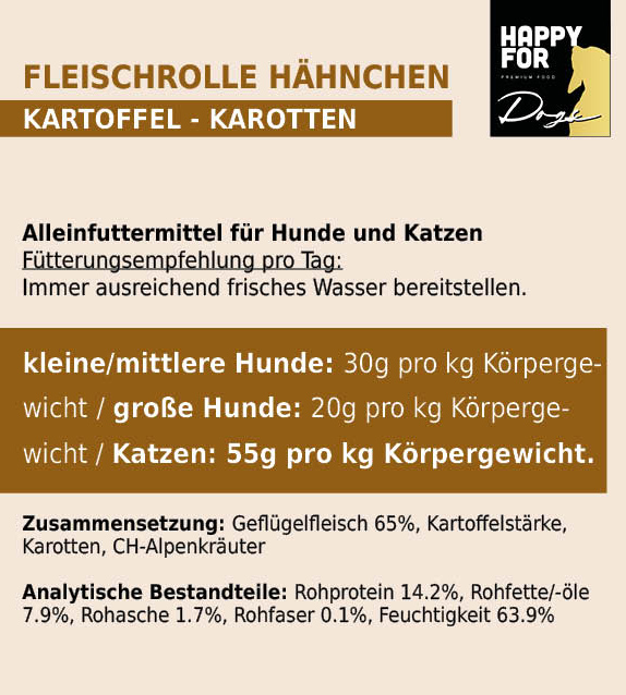 HNW-DP100-01_HAPPY FOR Dogs Fleischrolle Hähnchen 1 x 100g_8432641x.jpg