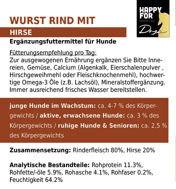 HNW-DP800-01_HAPPY FOR Dogs Wurst Rind mit Hirse 800g_8408351_e1.jpg