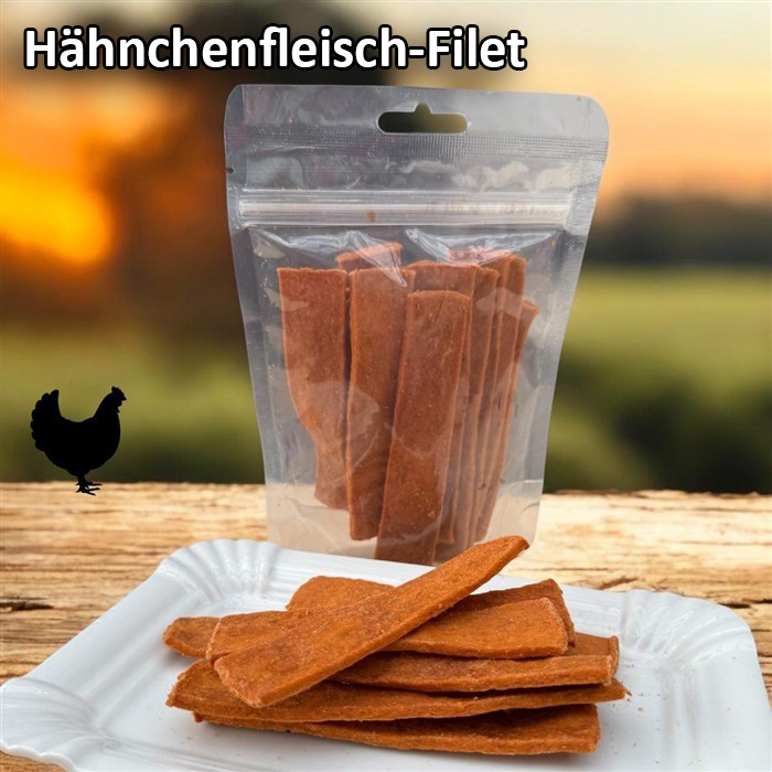 HAPPY FOR Dogs Premium Filet Snack 100% Hähnchenfleisch 100g - 1.jpg